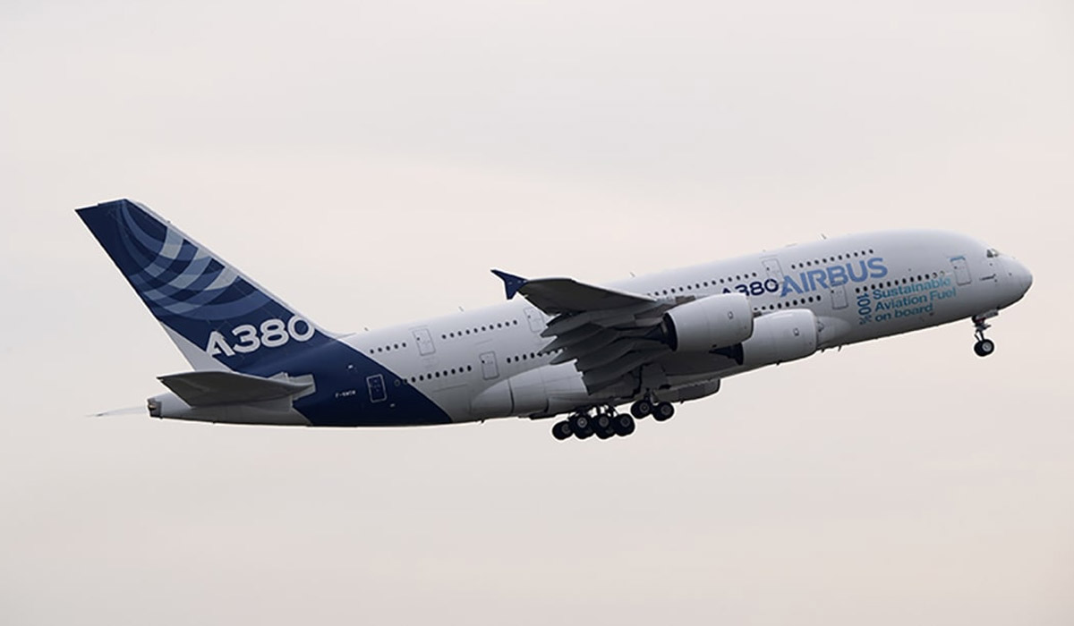 An A380 superjumbo